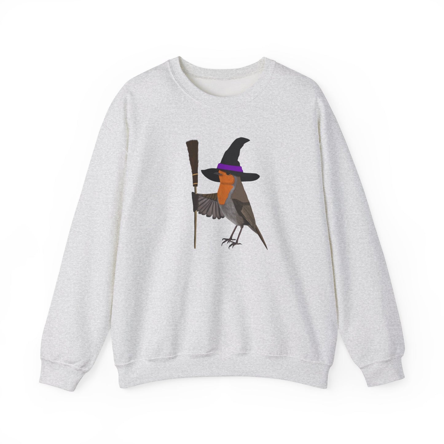 Robin Halloween Witch Birdwatcher Biologist Bird Sweatshirt