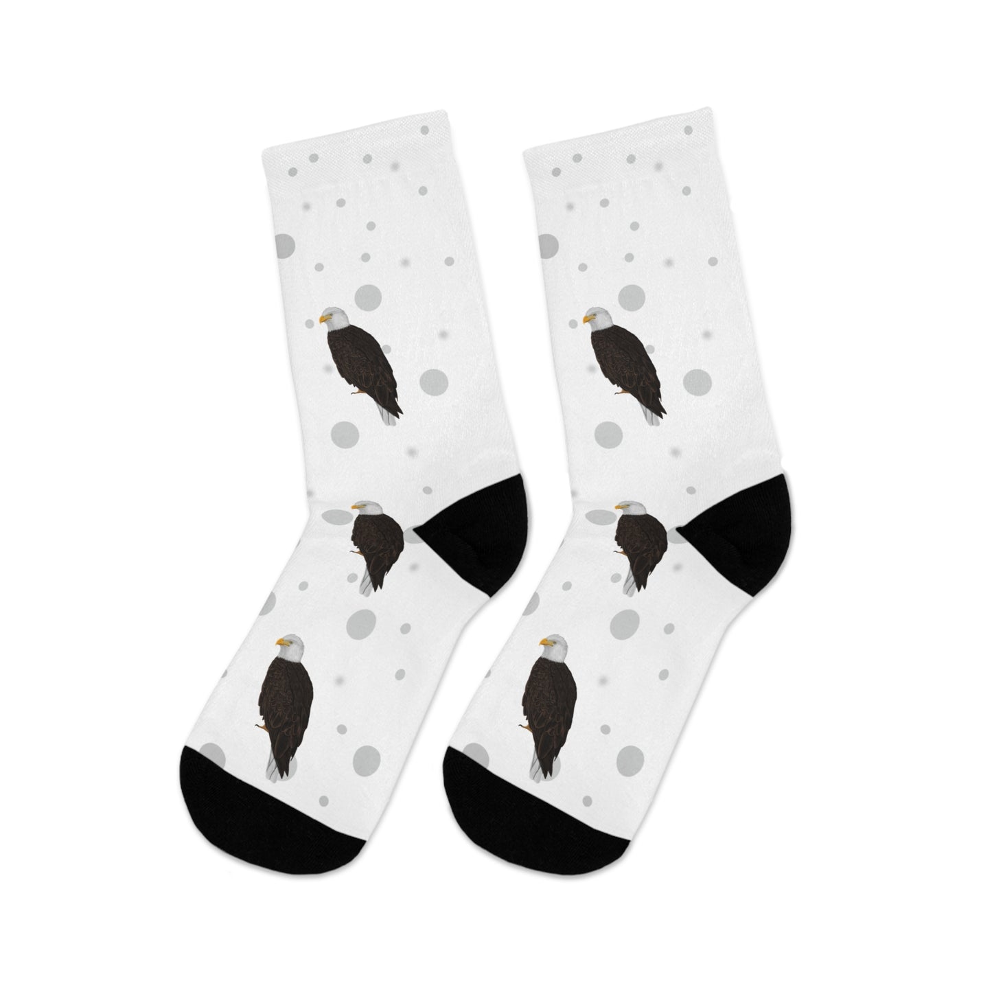 Bald Eagle Socks White Bird Socks for Bird Lovers One Size