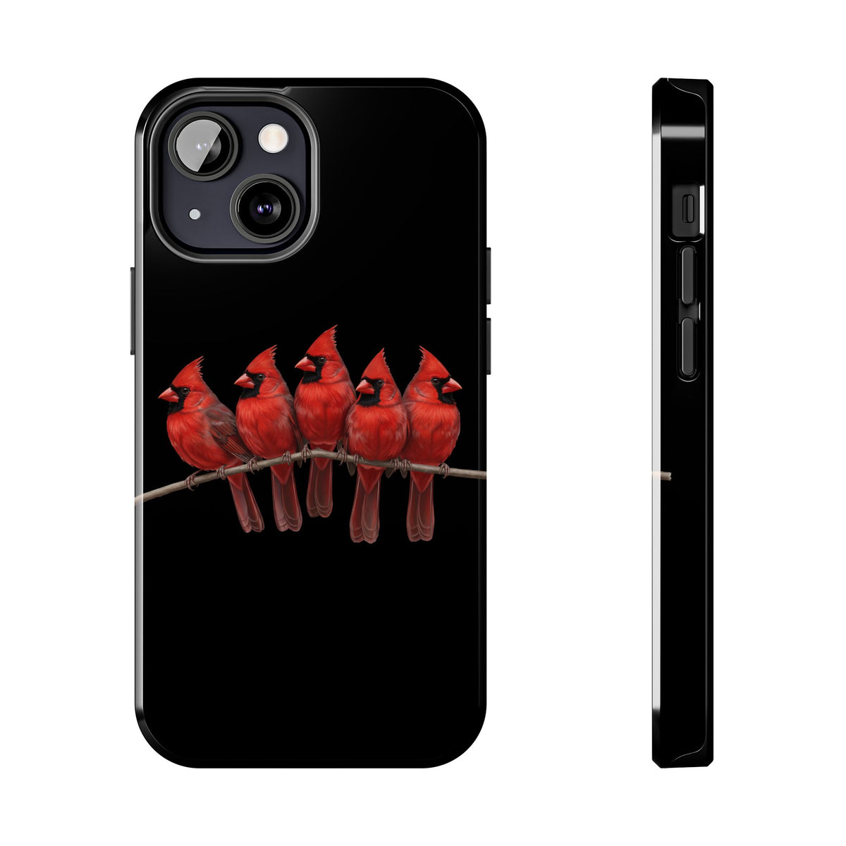 Cardinal Dual-Layer iPhone Case with Bird Art – The Perfect Gift for Ornithologists & Lovers – Phone