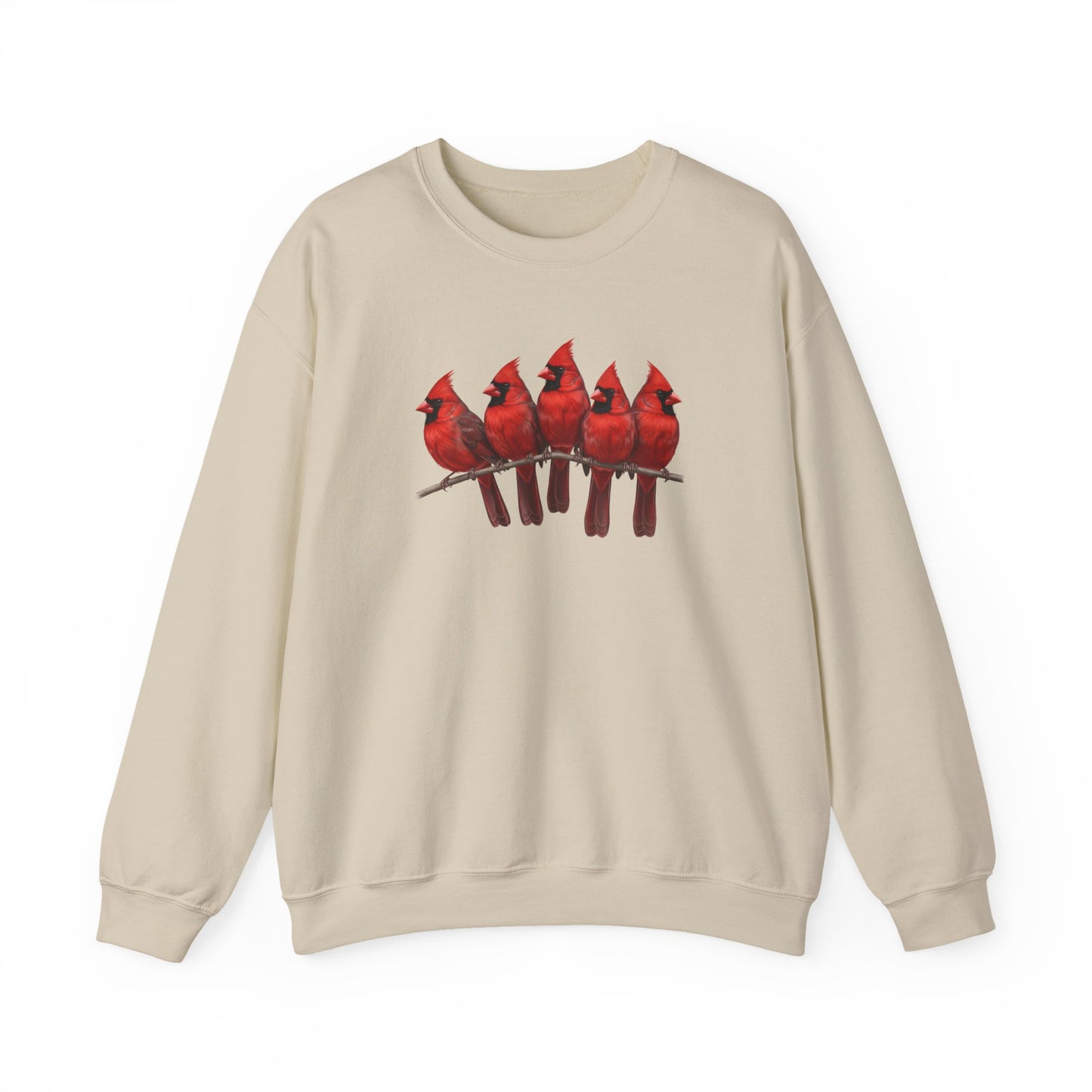 Cardinals Sweatshirt | Bird Watcher Crewneck | Unisex Songbird Gift for Bird Lovers