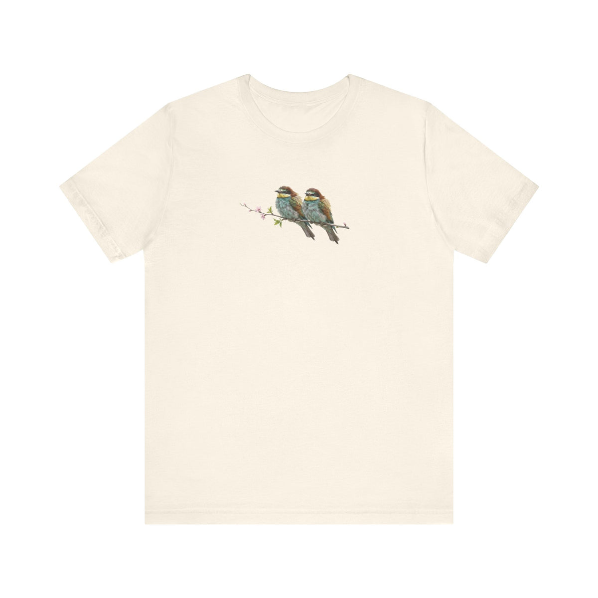 Bee-Eater Fledgling T-Shirt | Spring Blossoms Unisex Graphic Tee for Bird Watchers