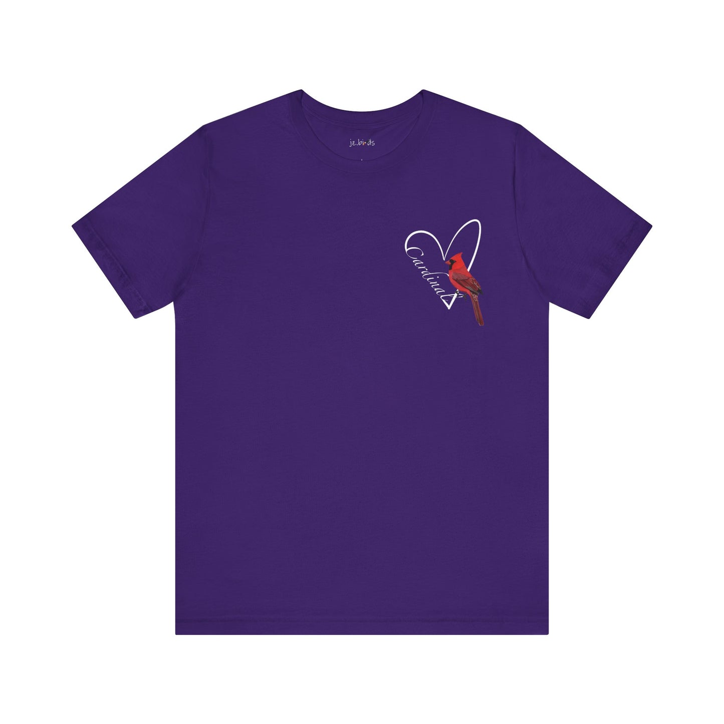 Northern Cardinal Heart Birding & Birdwatching Bird T-Shirt
