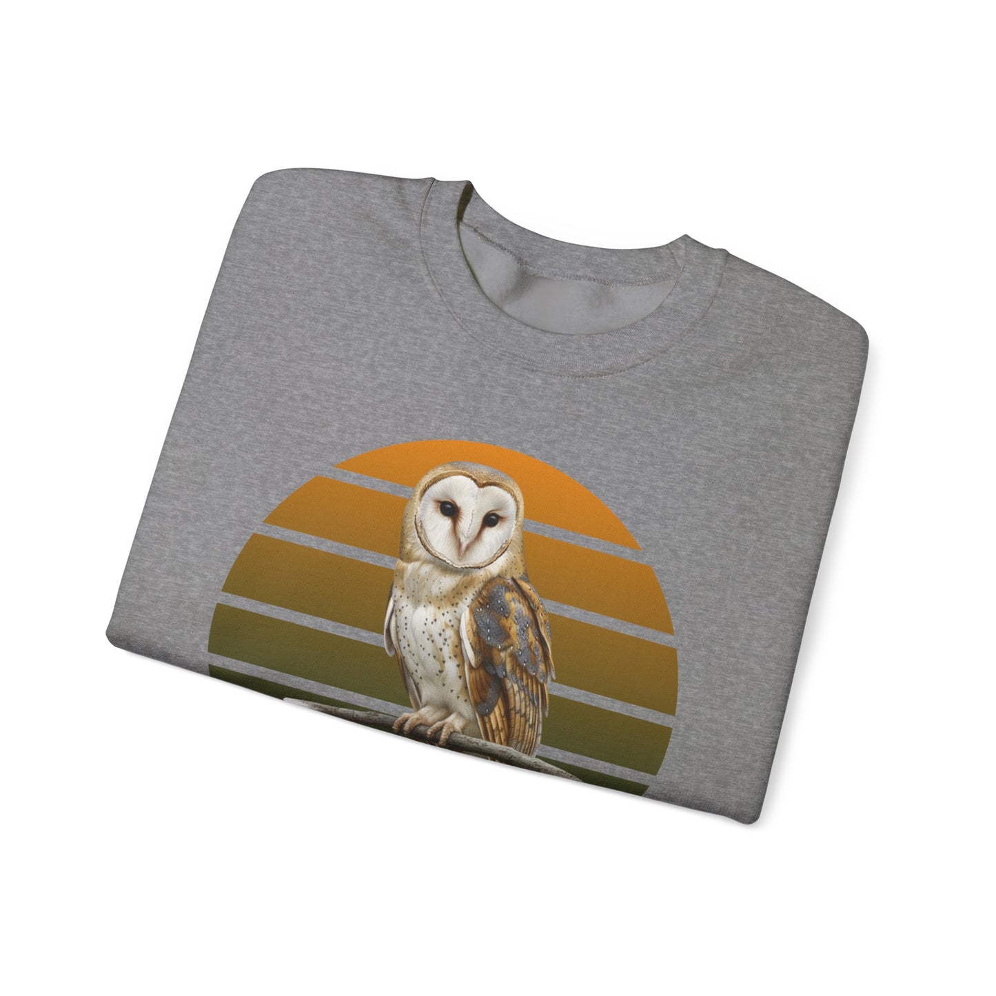 Barn Owl Sweatshirt | Bird Watcher Crewneck | Unisex Songbird Gift for Bird Lovers