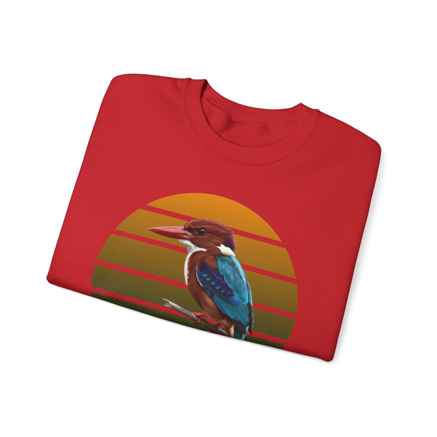 White-Throated Kingfisher Sweatshirt | Bird Watcher Crewneck | Unisex Songbird Gift for Bird Lovers