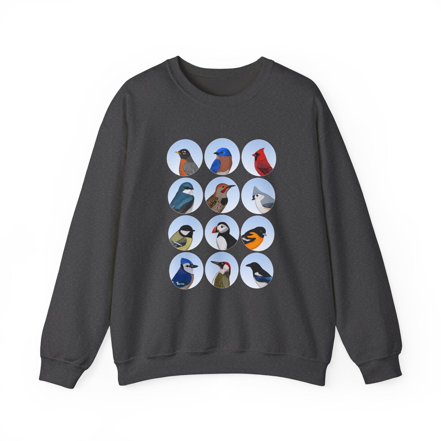 Birds Sweatshirt Bluebird Cardinal Robin Blue Jay Puffin Bird Watching & Bird Lovers