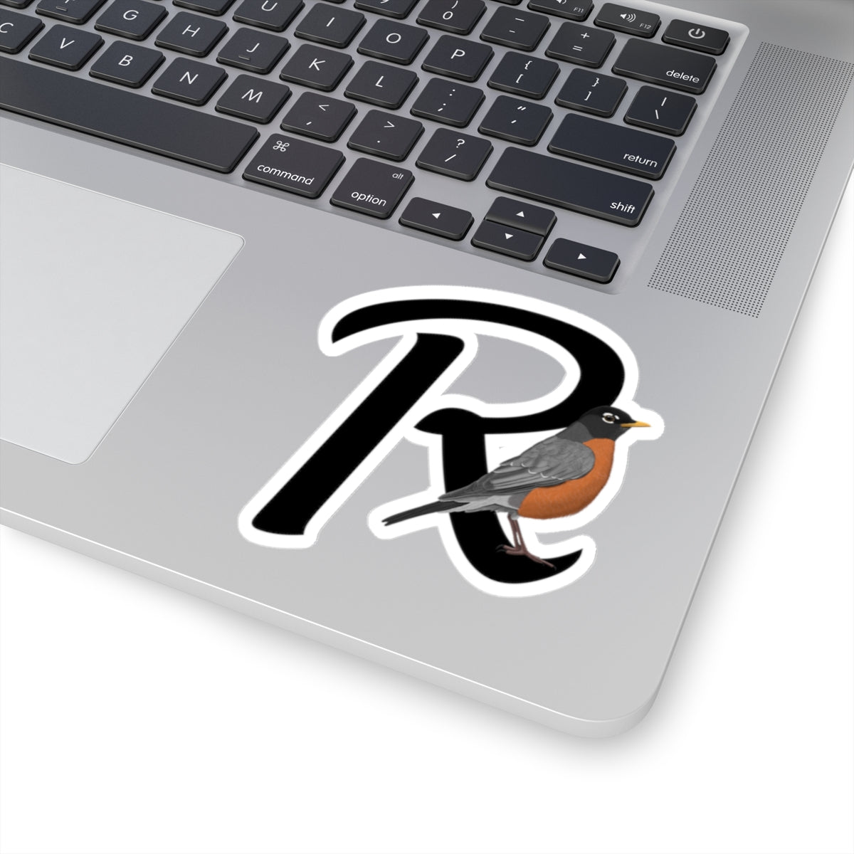 American Robin Paper products – Letter R Bird Kiss-Cut Sticker