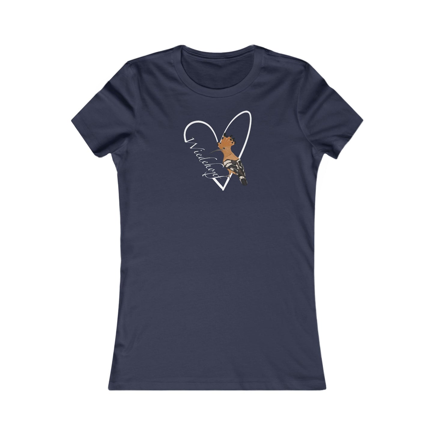 Wiedehopf mit Herz Frauen T-Shirt – Bird Graphic Tee und Watching Stil