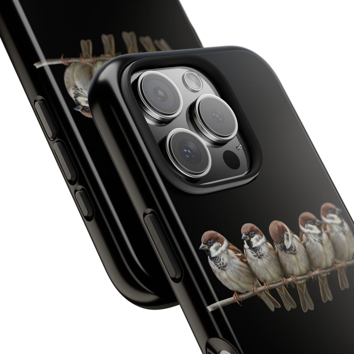 Tree Sparrow Dual-Layer iPhone Case with Bird Art – The Perfect Gift for Ornithologists & Bird Lovers