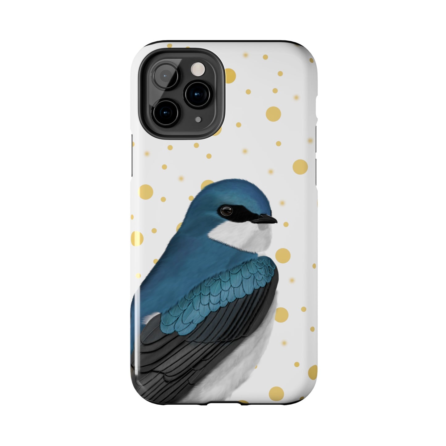 Tree Swallow Bird Art Tough Phone Case White