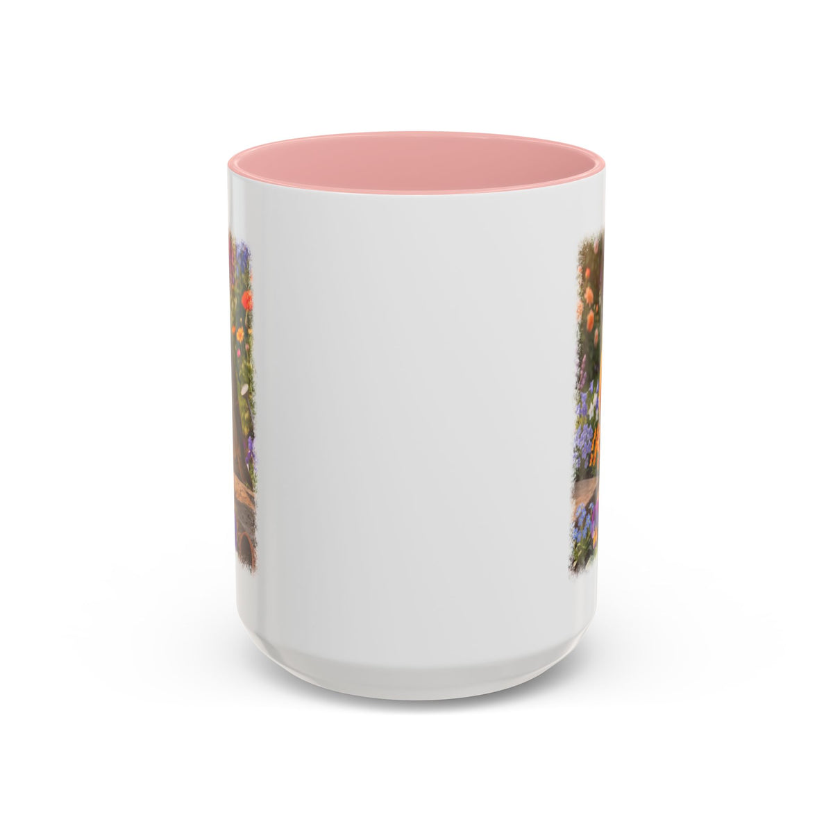 Robin Rosi Flower Bed Mug - Cute Backyard Bird Watcher Gift