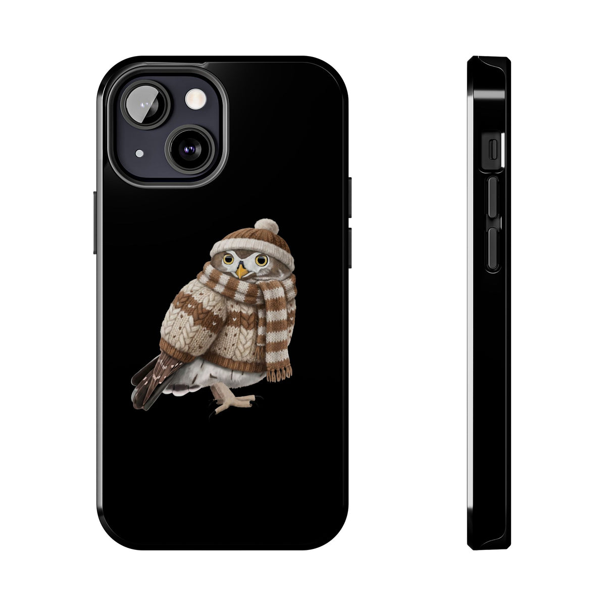 Owl Dual-Layer iPhone Case with Bird Art – The Perfect Gift for Ornithologists & Lovers – Phone