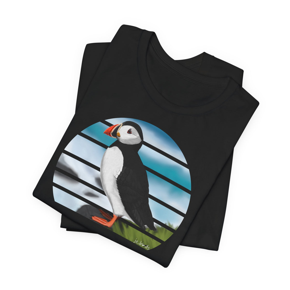 T-shirt Macareux Moine en mer pour les amoureux des oiseaux et les ornithologues amateurs