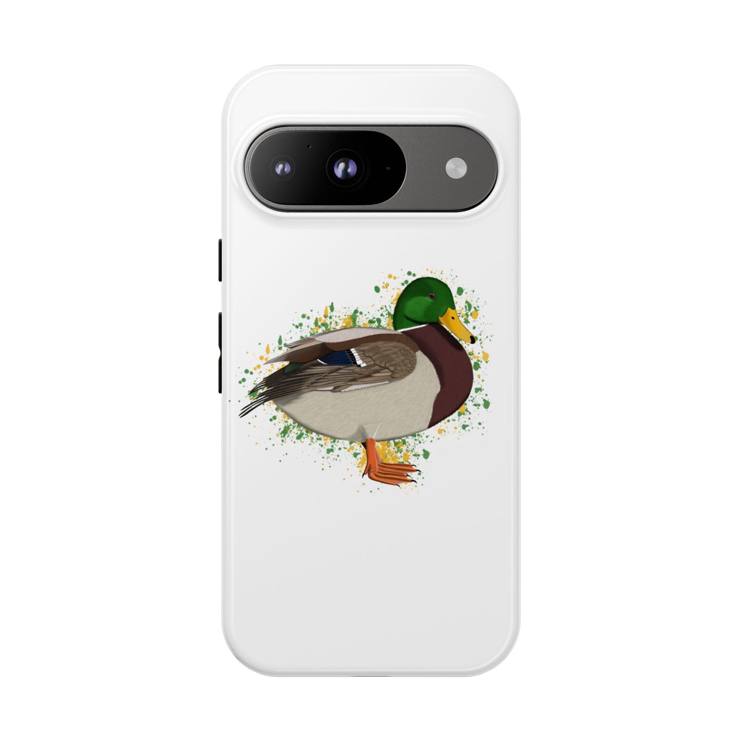 Stockente Ente Vogel iPhone & Google Pixel Vogelmotiv Handyhülle Weiß
