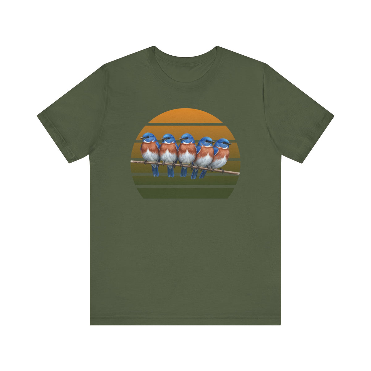Bluebird Premium T-Shirt | Unique Birdwatcher & Birder Gift by jz.birds