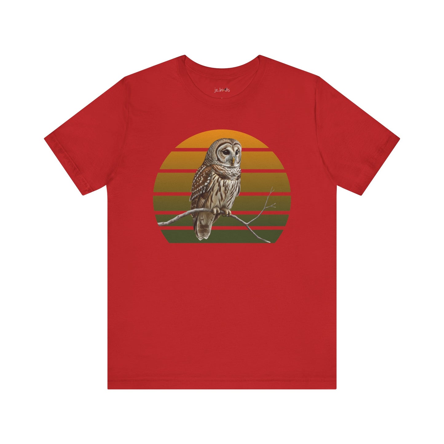 Barred Owl T-Shirt | Unisex Retail Fit Bird Lover Tee | Wildlife Birder Gift