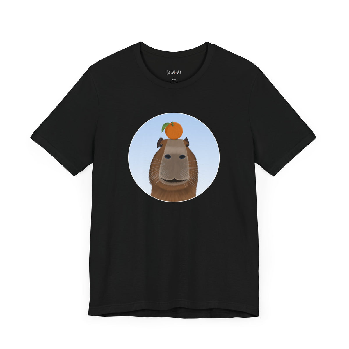 Capybara with Orange Funny T-Shirt