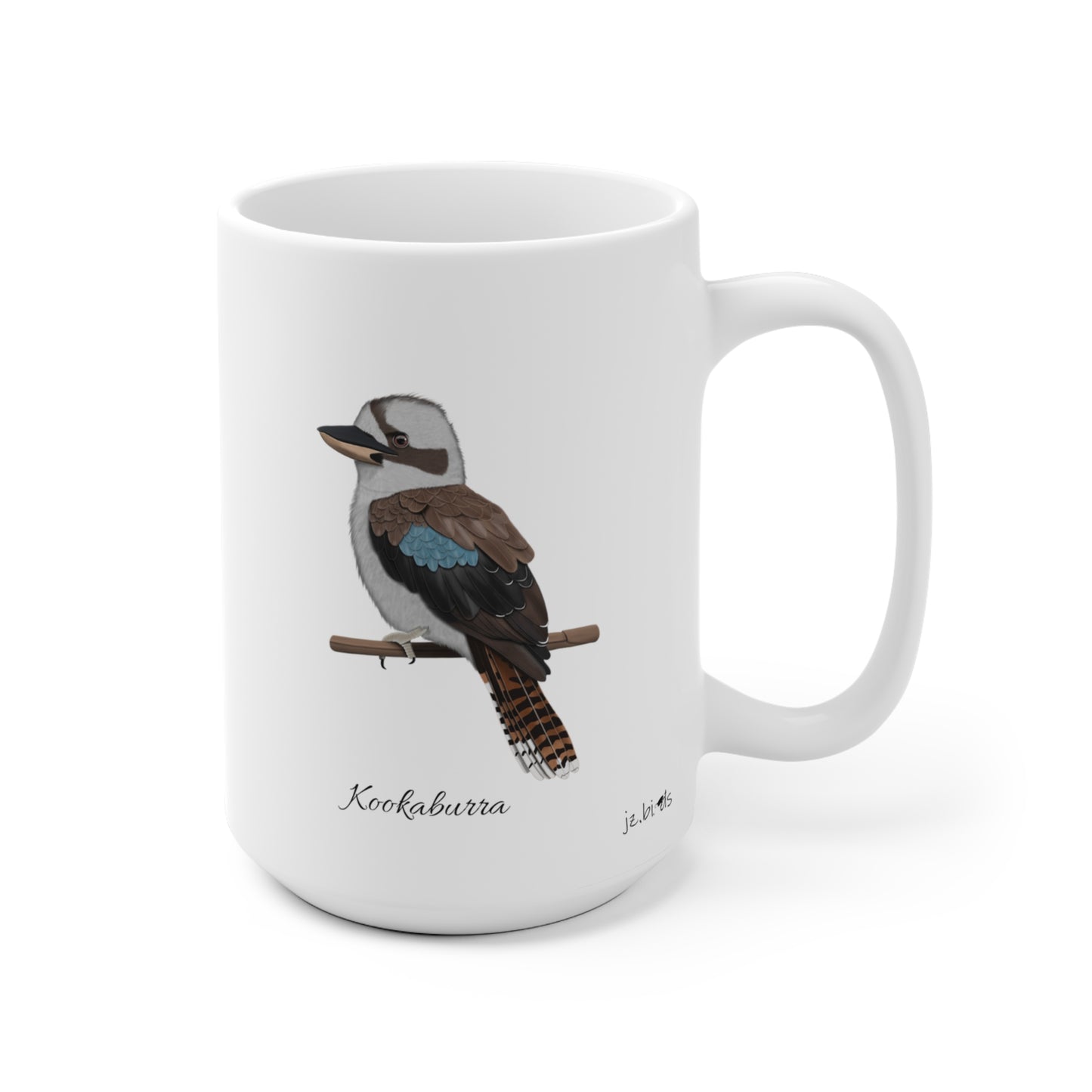 Kookaburra Vogel Tasse Weiß für Vogelbeobachter