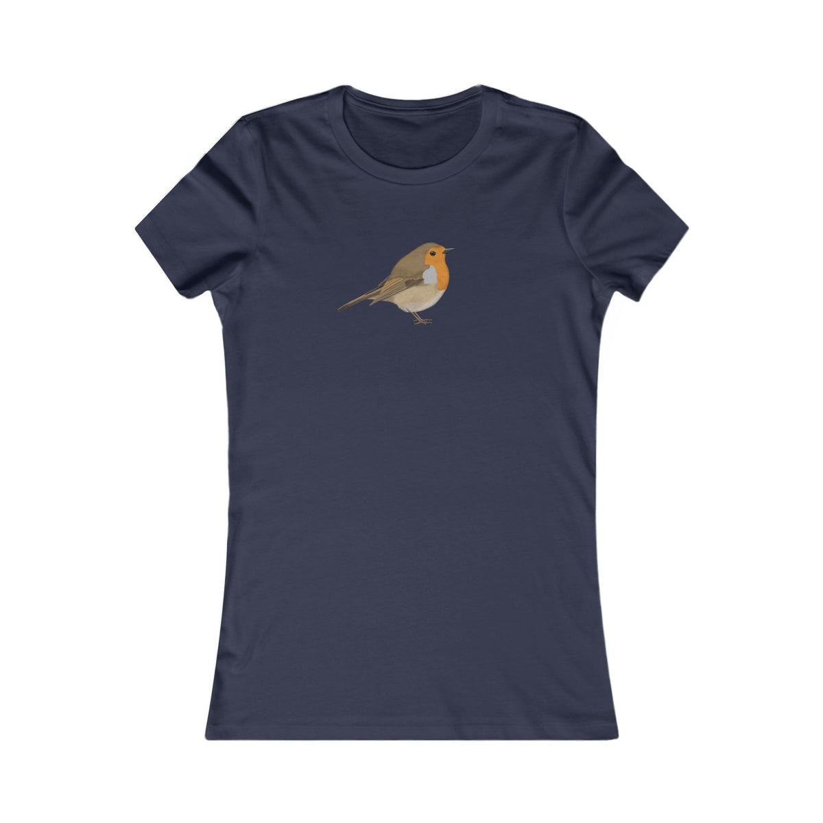 Rotkehlchen Frauen T-Shirt – Bird Graphic Tee und Watching Stil