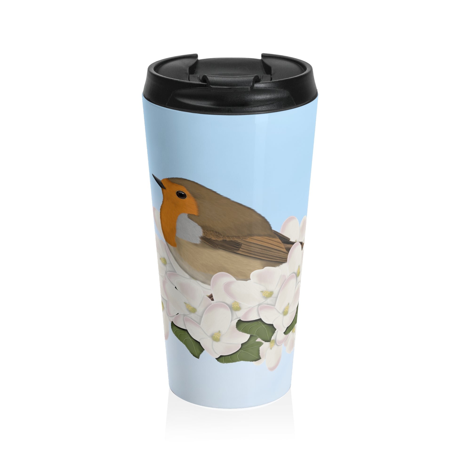 Robin Bird Stainless Steel Travel Mug 15oz - jz.birds