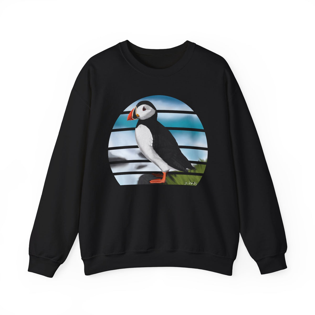 Puffin Bird Sweatshirt – Crew neck, DTG