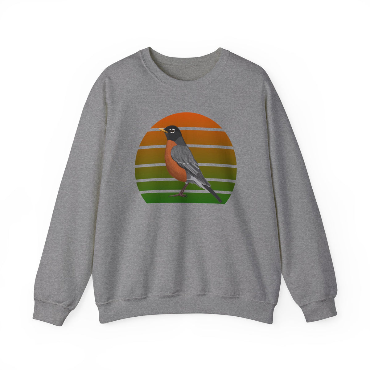 Robin Birdlover Ornithologist Bird Sweatshirt – Crew neck,
