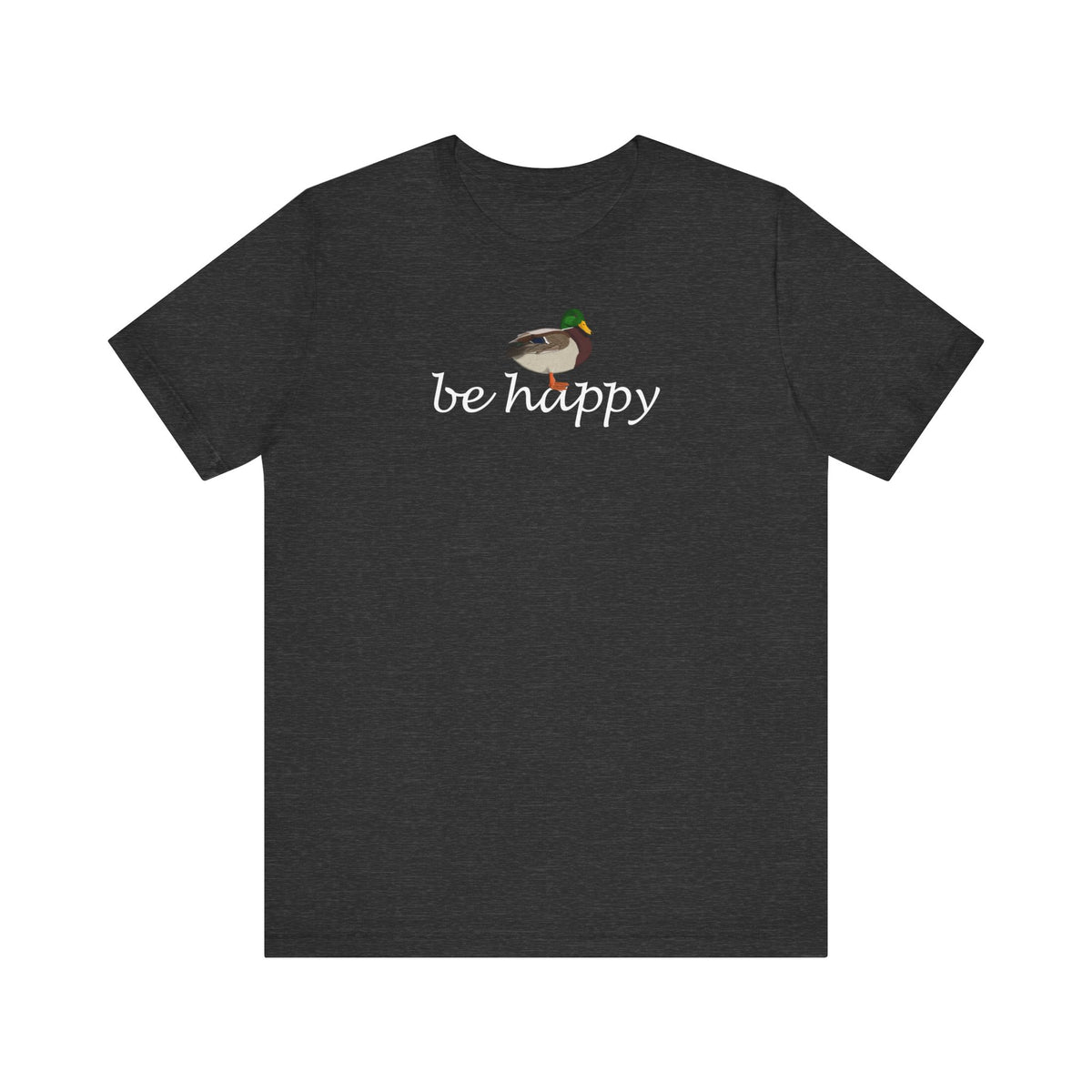 Ente Be Happy T-Shirt mit bird graphic tee Hintergrund