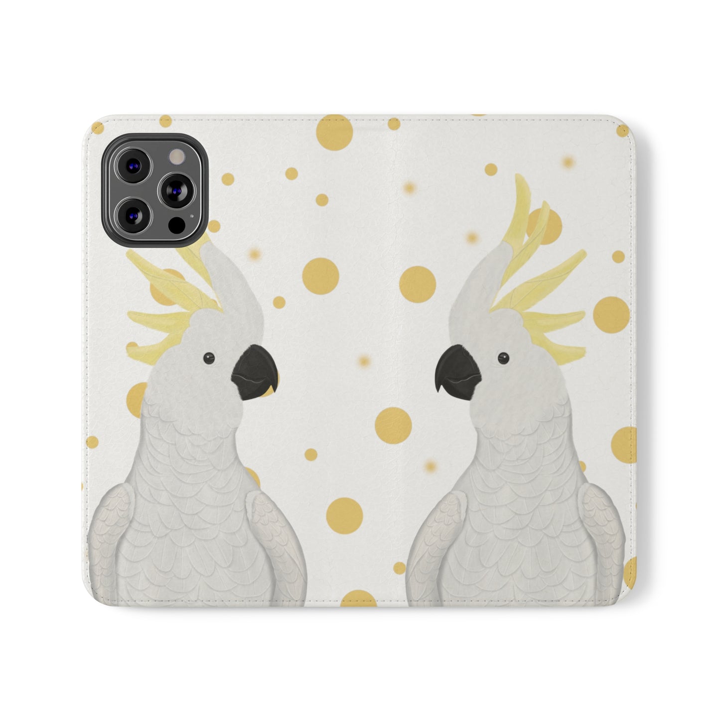 Cockatoo Bird Art Phone Flip Case