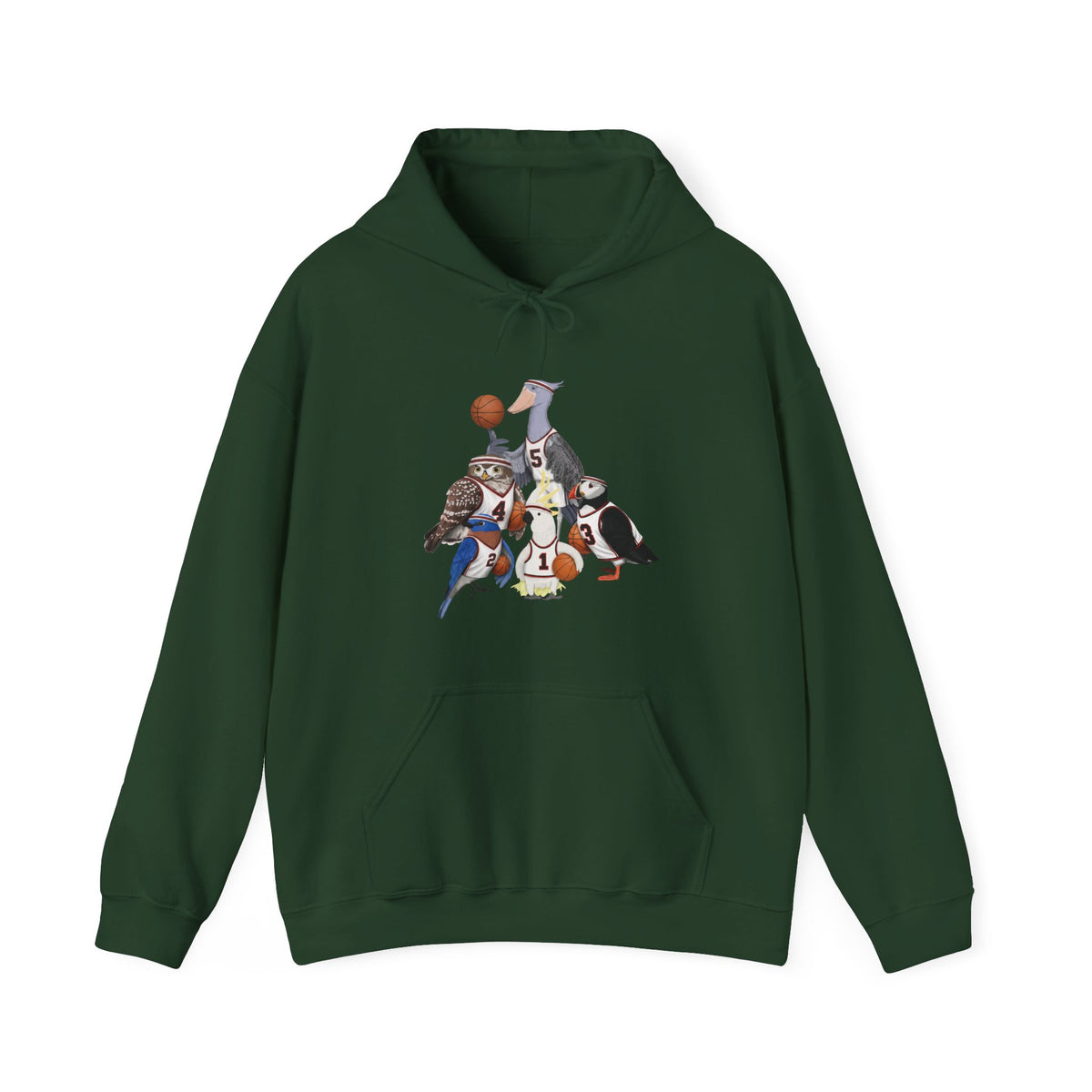 Funny Basketball Bird Hoodie – Unique Hoops Fan Gift – Soft, Unisex Jumper for Players –