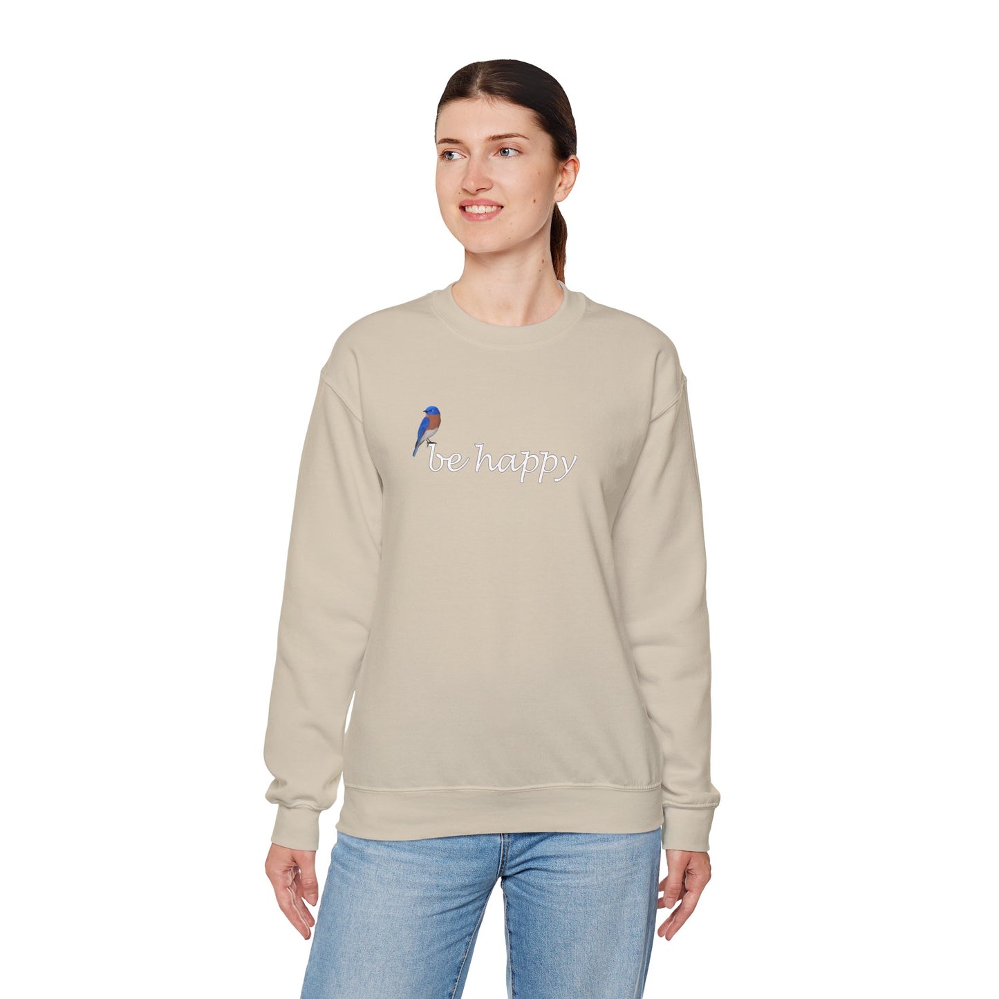 Bluebird Be Happy Bird Birding & Birdwatching Sweatshirt