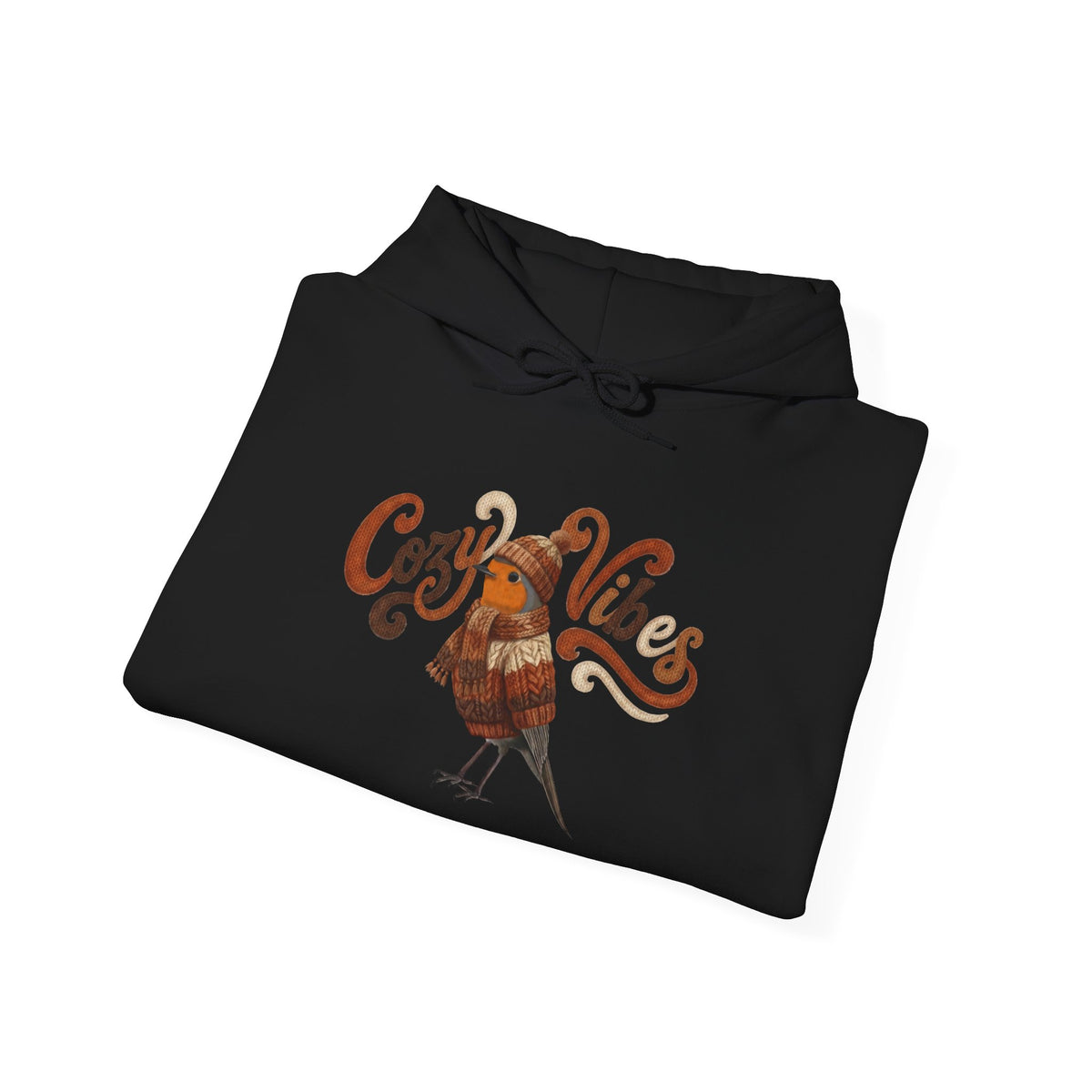 Rouge-Gorge avec Bonnet Sweat à Capuche Cozy Winter | Hoodie Oiseau pour Ornithologues & Amoureux de la Nature