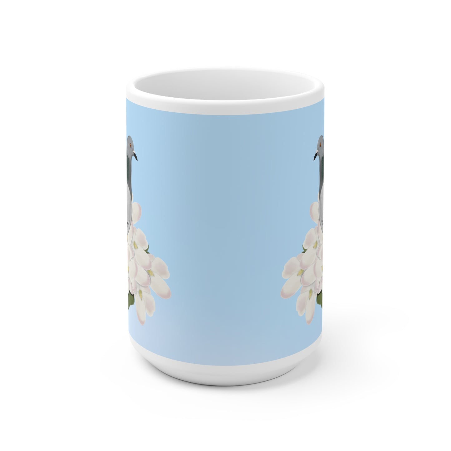 Taube mit Apfelblüten im Frühling Vogel Tasse für Vogelfreunde