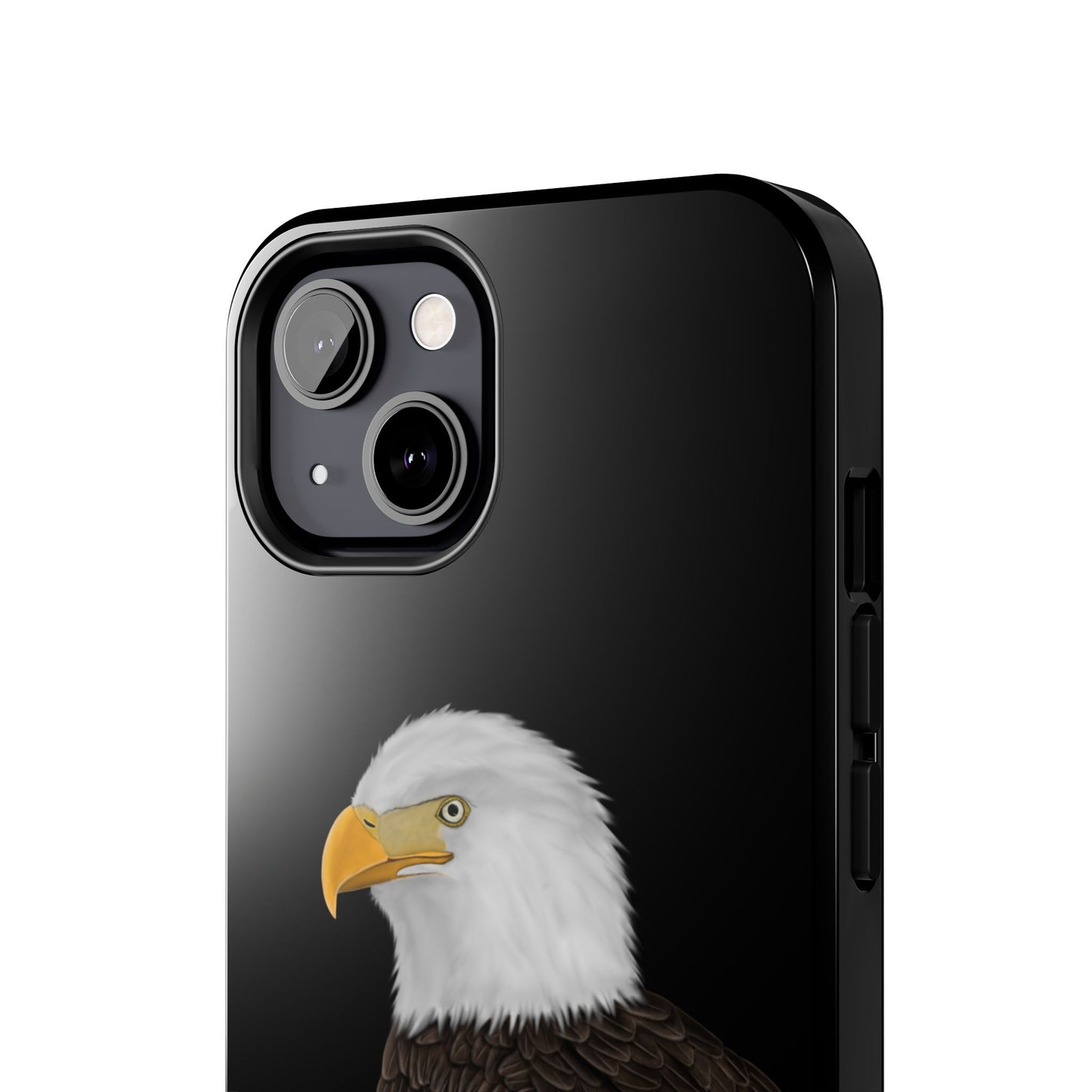 Bald Eagle Bird Art Tough Phone Case Black
