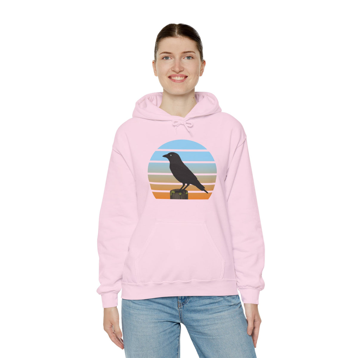 Western Jackdaw Bird Hoodie