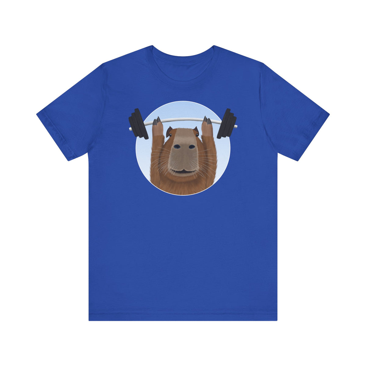 Capybara mit Hantel Gym Workout T-Shirt
