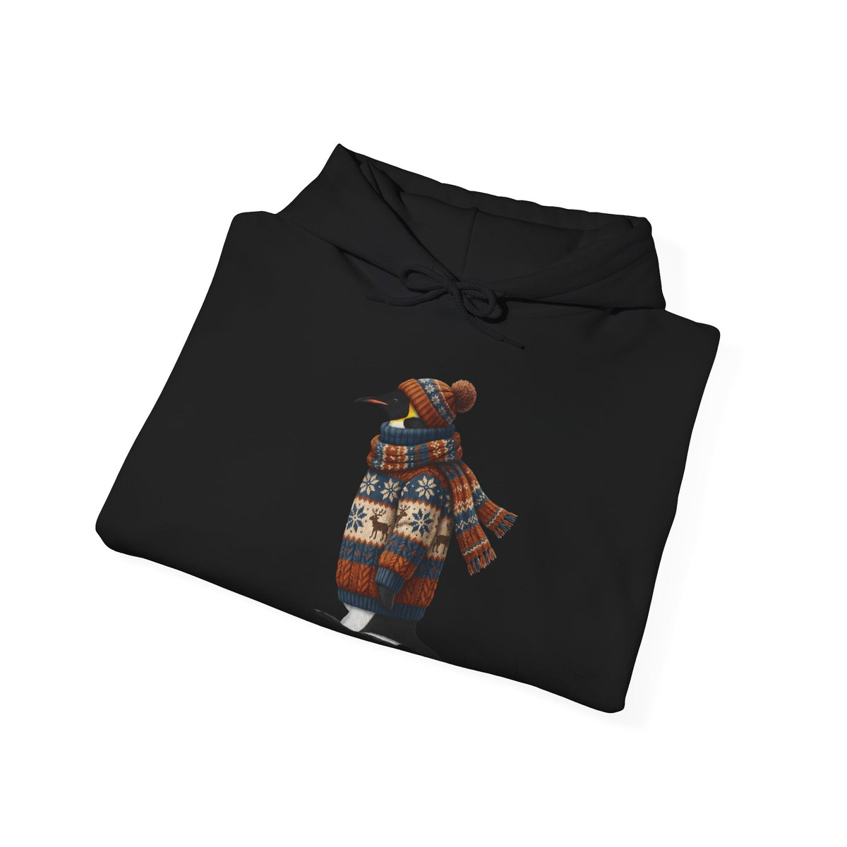 Pinguin mit Strickpullover Hoodie - Vogel Kapuzenpullover für Vogelbeobachter & Naturliebhaber mit Vogelmotiv
