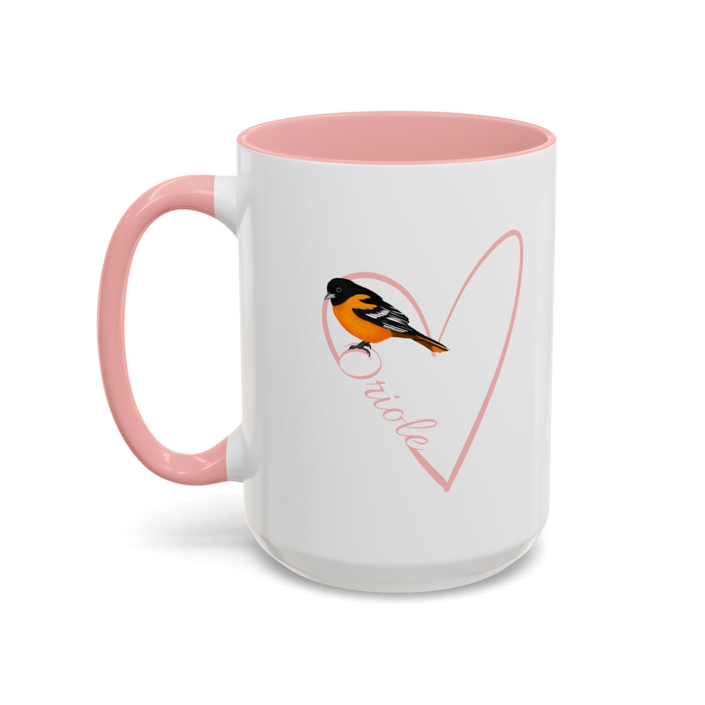 Oriole Mug Bird with Heart for Bird Lovers