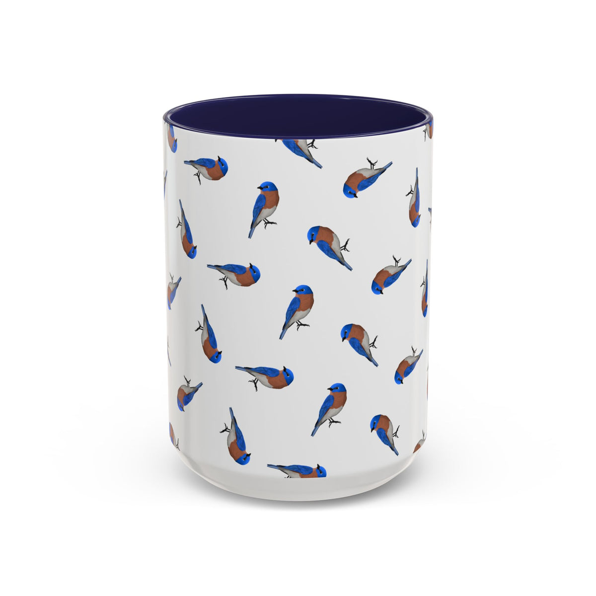 Bluebird and Tern Mug in Black