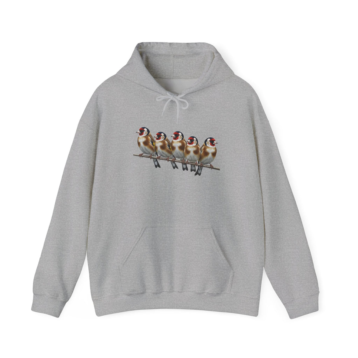 Stieglitz Hoodie - Vogel Kapuzenpullover für Vogelbeobachter & Naturliebhaber mit Vogelmotiv – artistic apparel,
