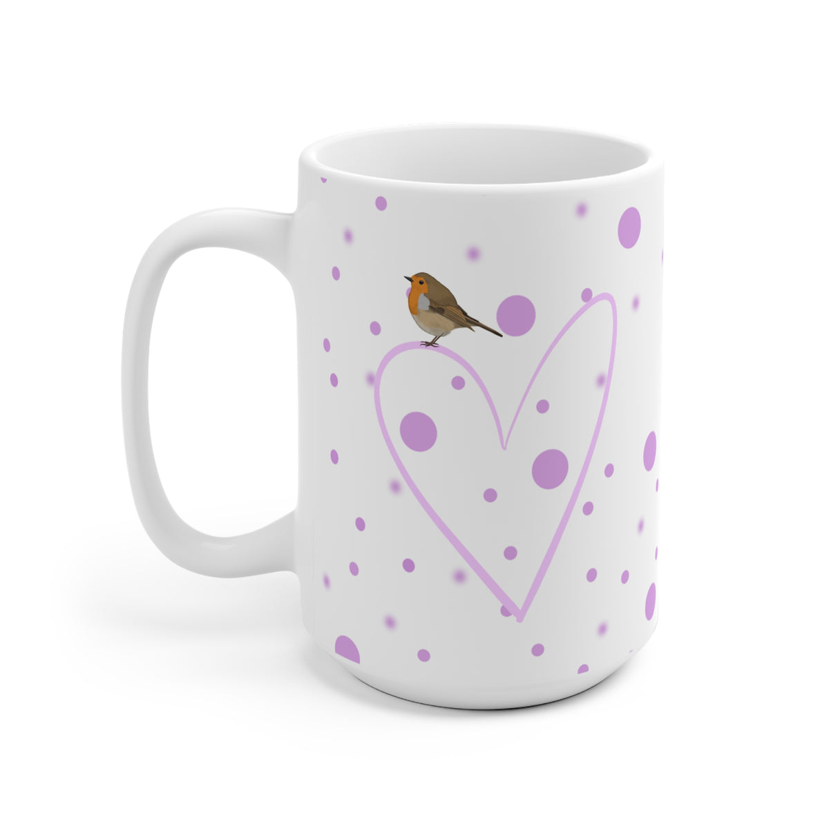Rotkehlchen Tasse – 11 oz, 11oz