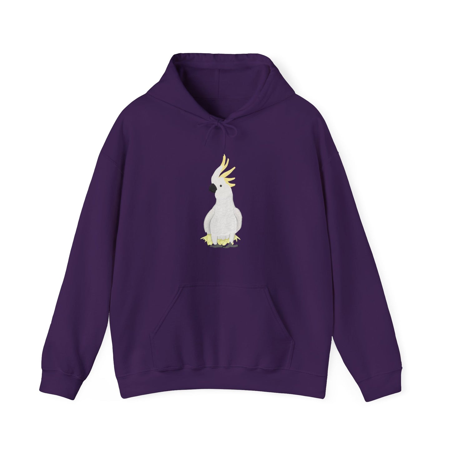 Cockatoo Hoodie on DTG background