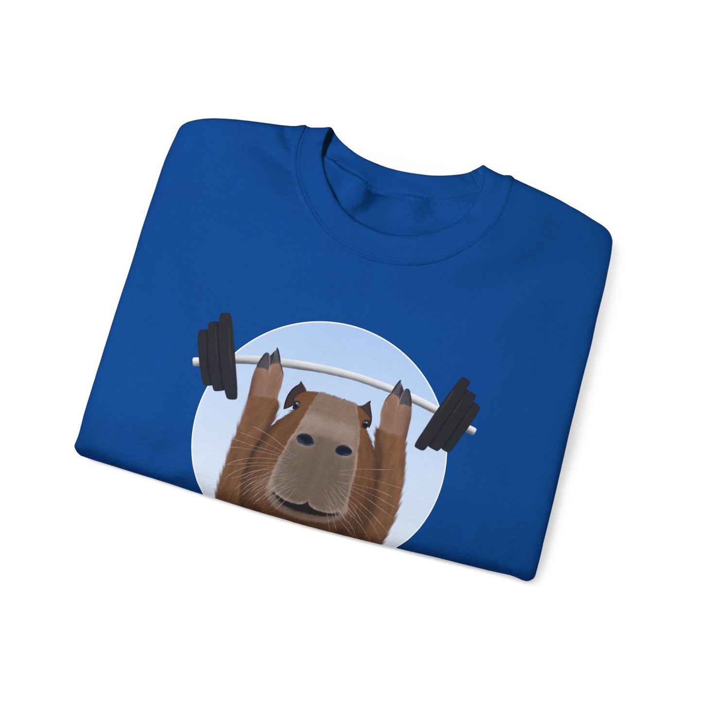 Capybara Weight Lifting Gym Workout Sweatshirt