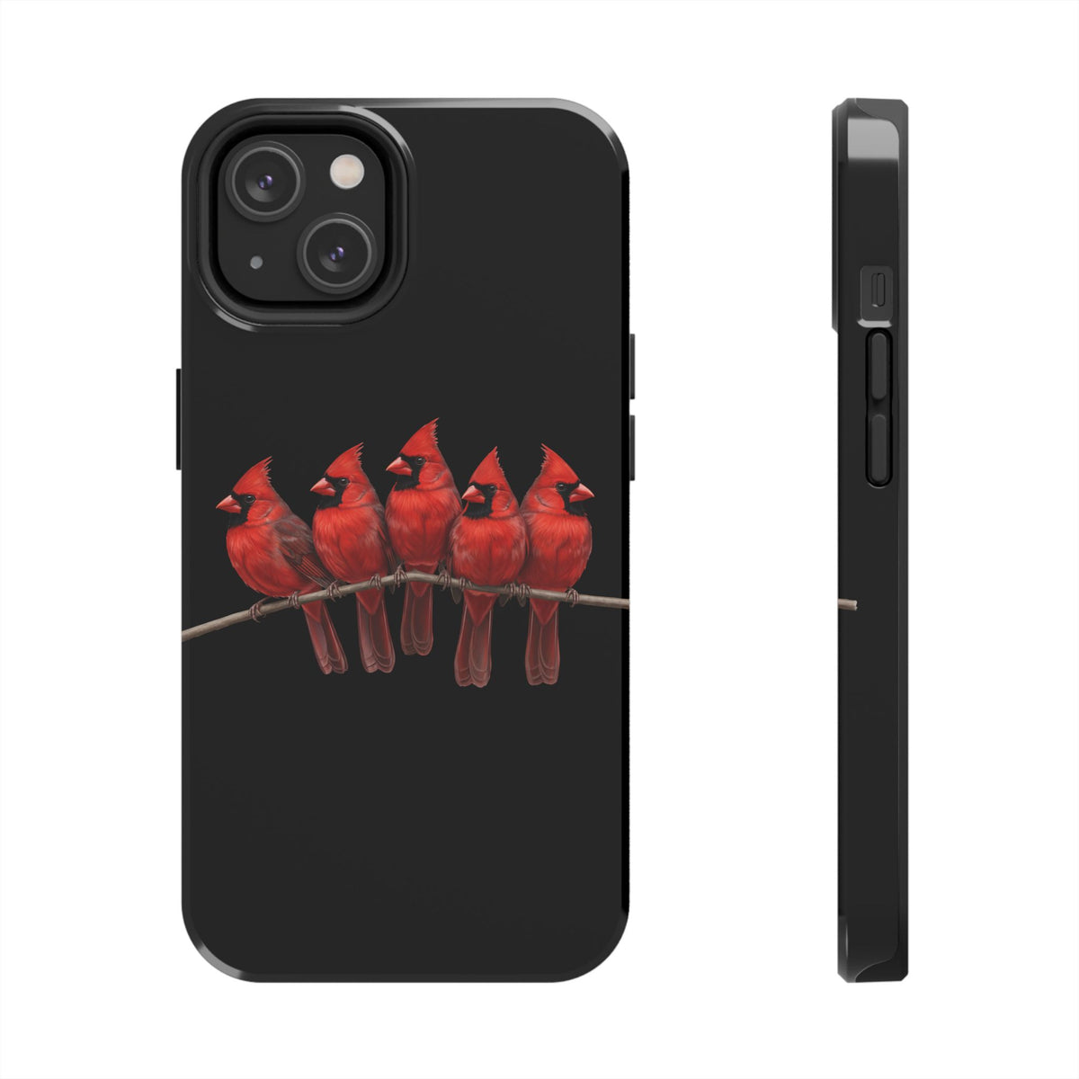 Cardinal Dual-Layer iPhone Case with Bird Art – The Perfect Gift for Ornithologists & Bird Lovers
