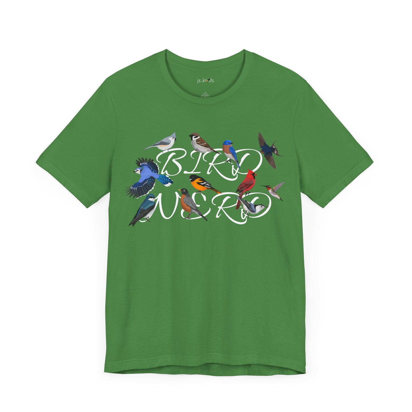 Bird Nerd Blue Jay Cardinal Robin Hummingbird Oriole Birdwatcher T-Shirt