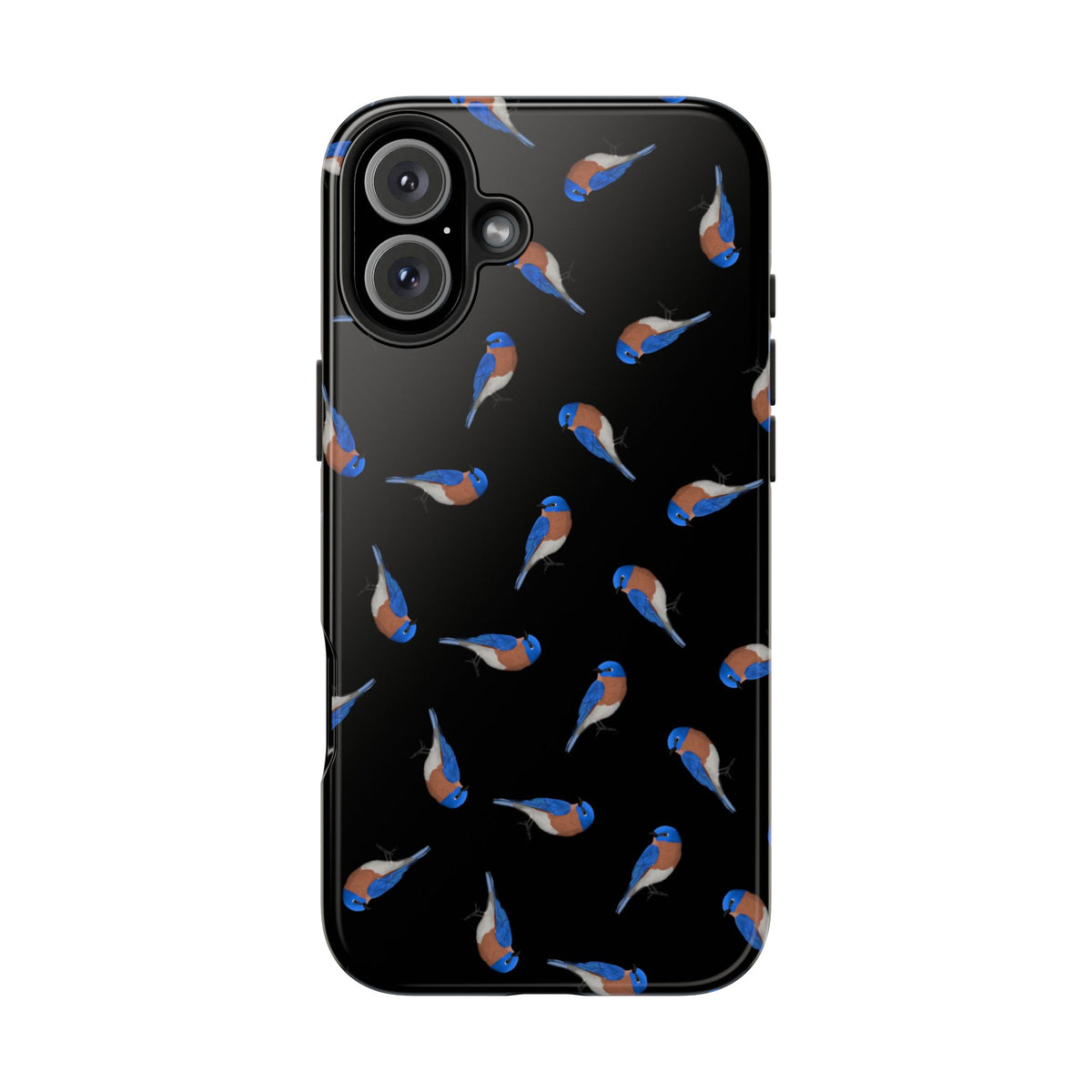 Bluebird iPhone Case Black – Premium Tough Phone Cover for Bird Lovers