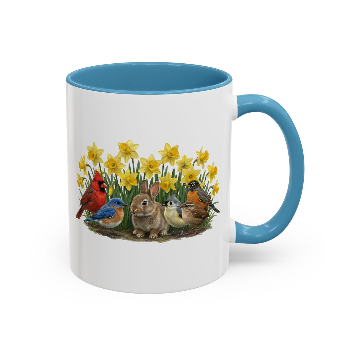 Bluebird and Cardinal Mug on 11oz background