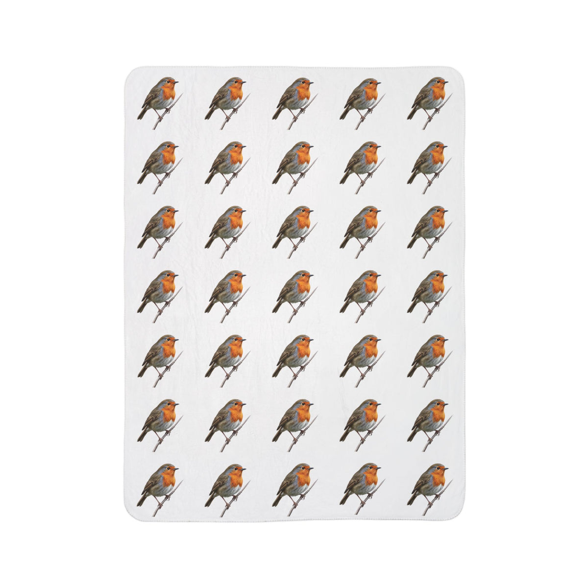Robin Blanket – bird Pattern