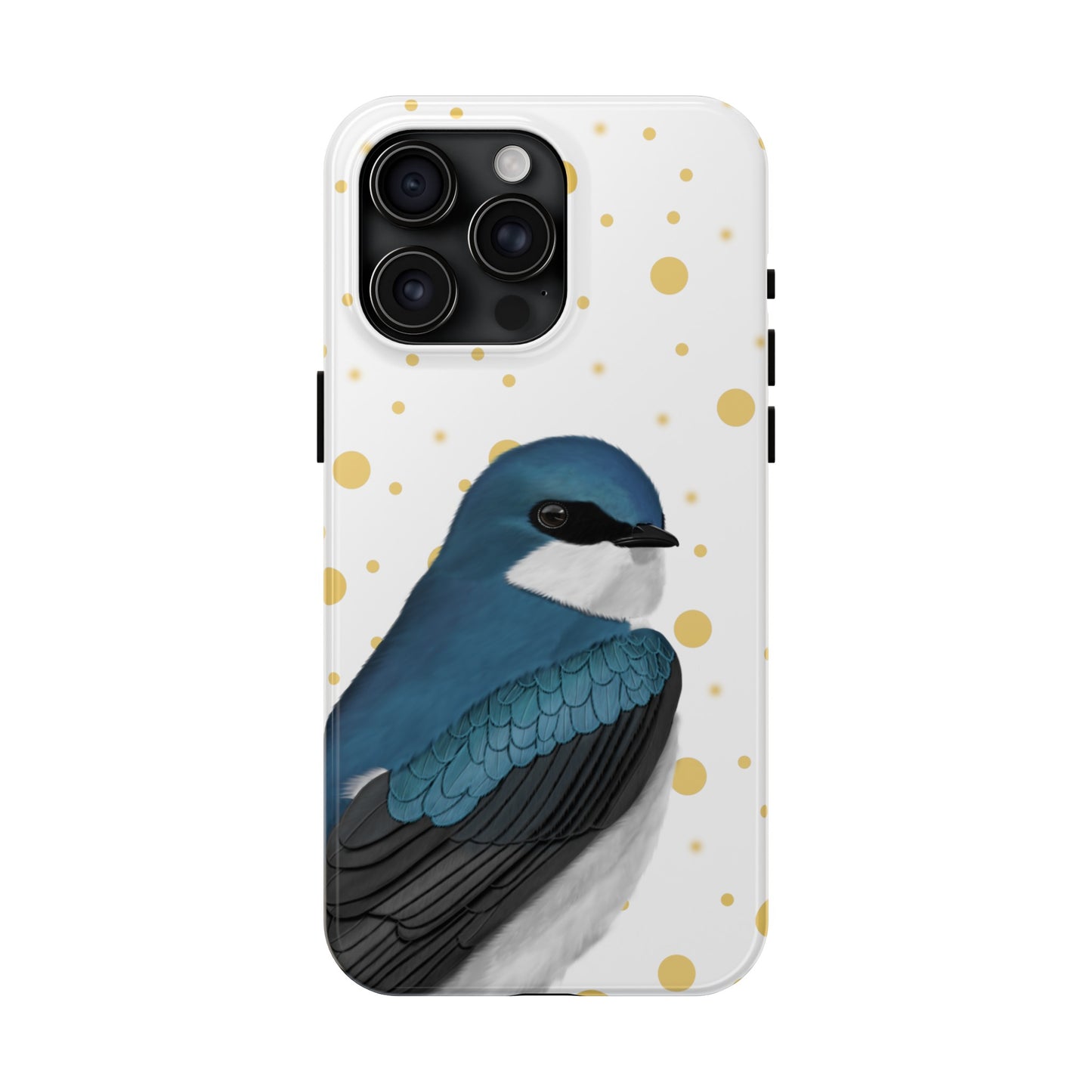 Tree Swallow Bird Art Tough Phone Case White