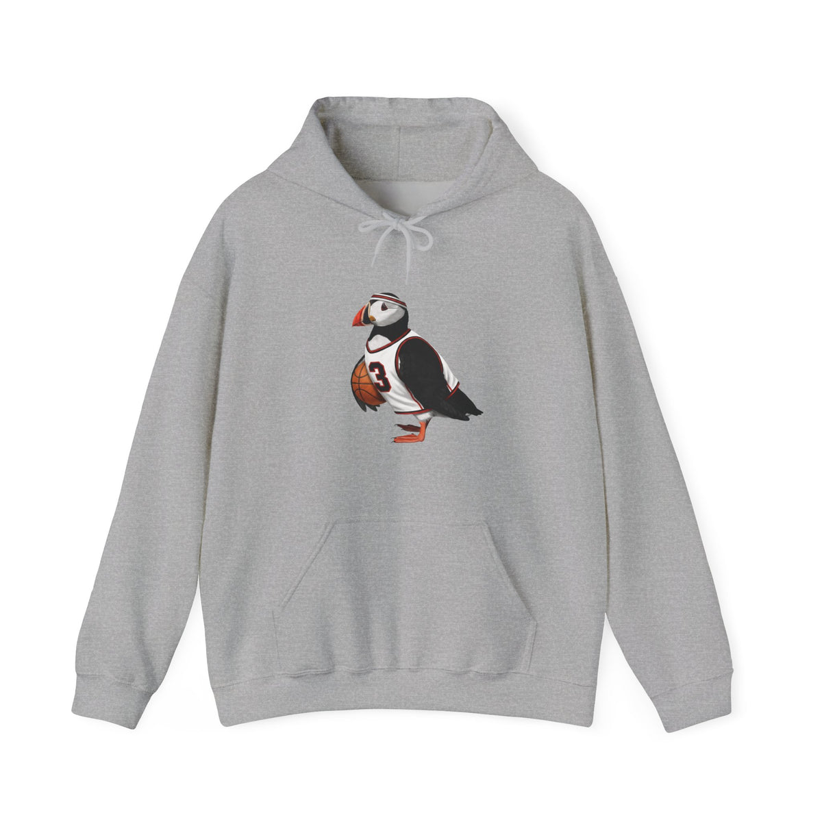 Puffin Hoodie – basketball and bird style