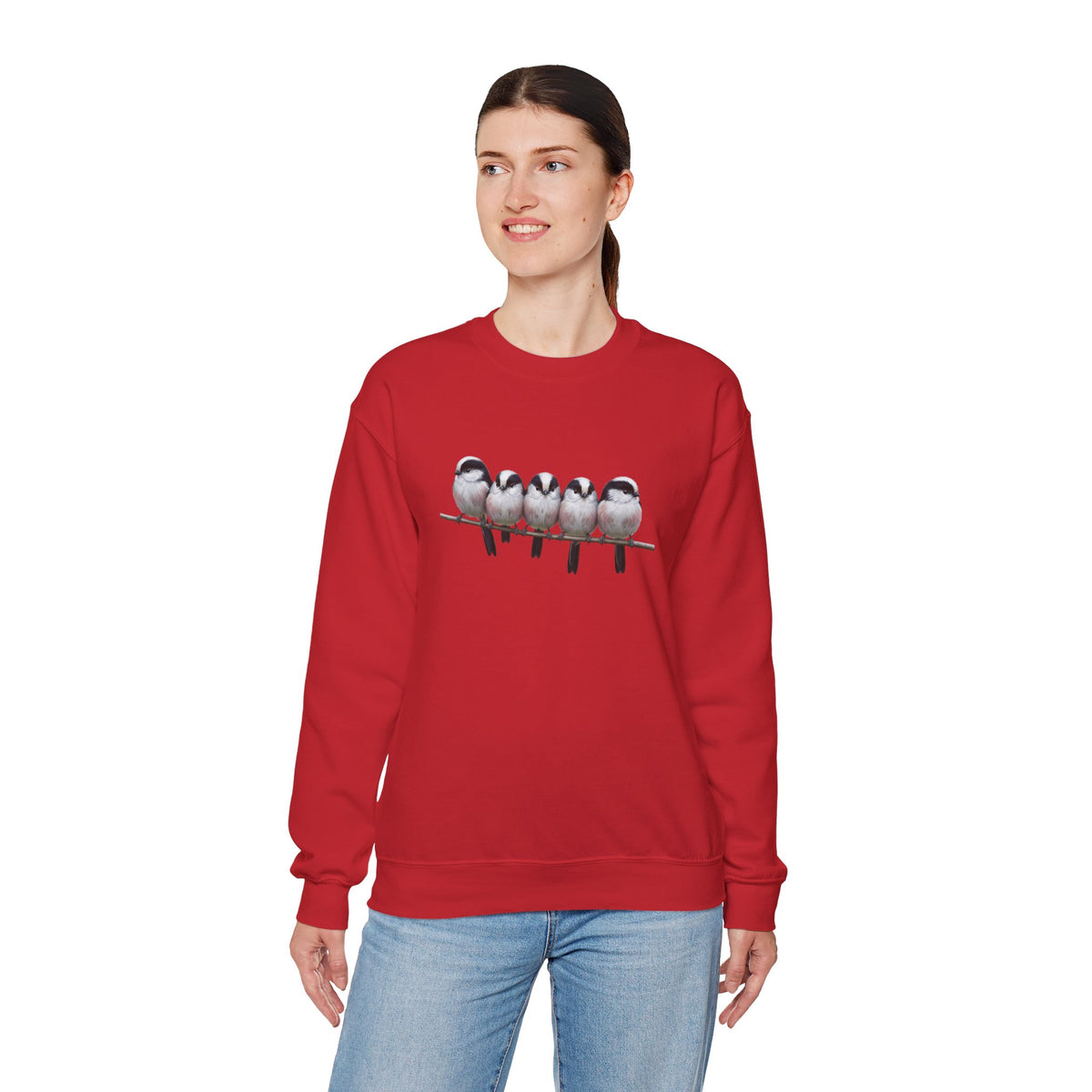 Long Tailed Titmouse Sweatshirt | Bird Watcher Crewneck | Unisex Songbird Gift for Bird Lovers