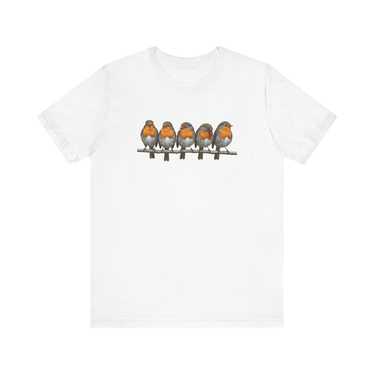 Rotkehlchen Vogel T-Shirt – bird graphic tee, watching gear